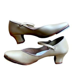 Nude Tan Heeled Tap Shoes